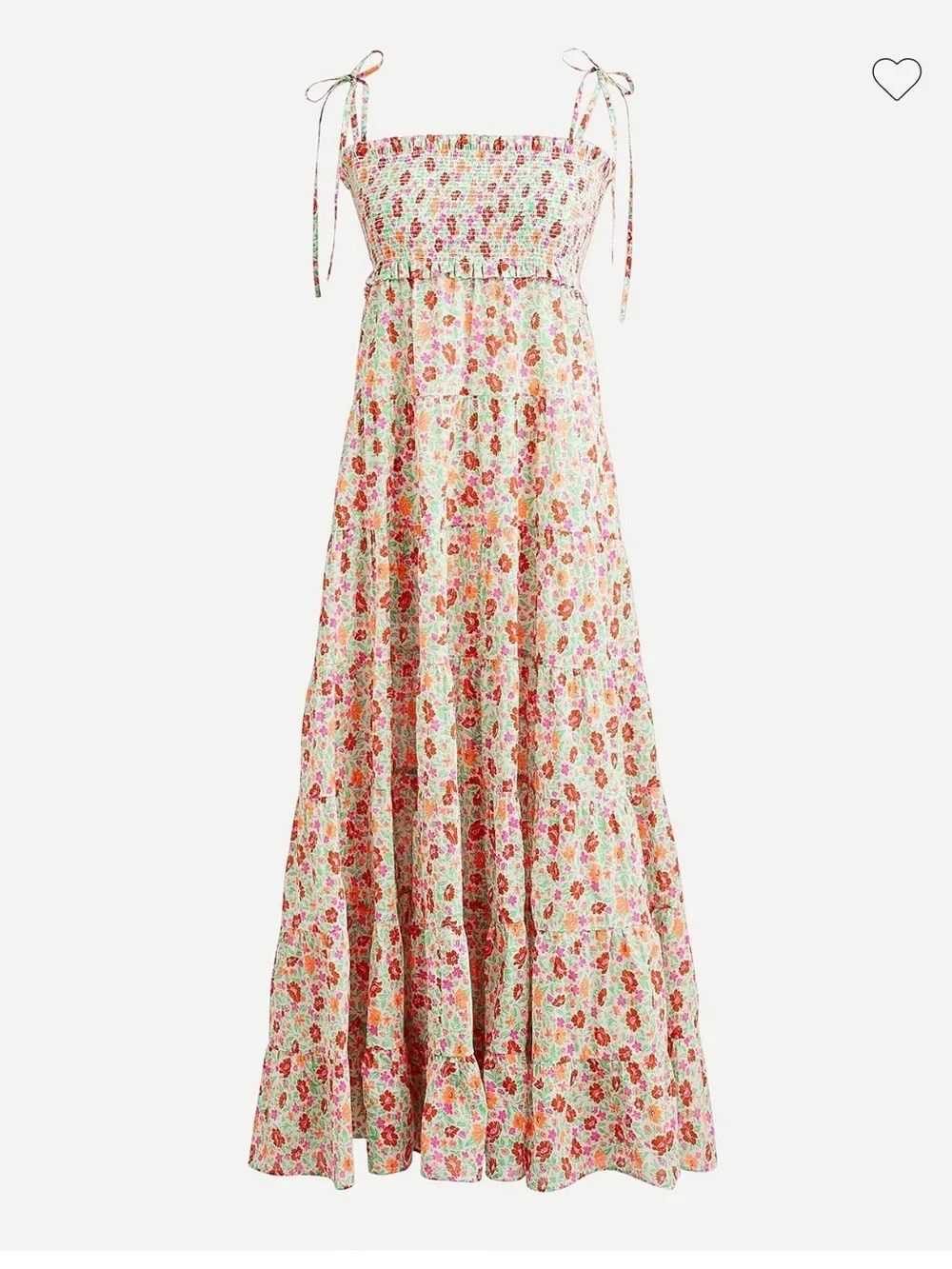 J. Crew Cotton voile smocked dress in storybook floral - Picture 1 of 9